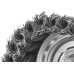 Усиленная чашечная щетка-крацовка для УШМ 100 мм, жгутированная стальная проволока 0.5 мм Зубр 3527-100_z02