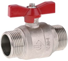 Кран шаровый НН, бабочка, серия МАСТЕР Зубр 51355-N-1/2