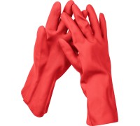 Латексные перчатки Латекс+ р. XL хозяйственно-бытовые стойкие к кислотам и щелочам Зубр 11250-XL