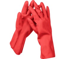 Латексные перчатки Латекс+ р. XL хозяйственно-бытовые стойкие к кислотам и щелочам Зубр 11250-XL