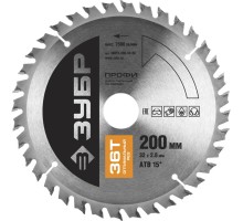 Диск пильный Оптимальный рез, повышенный ресурс, серия ПРОФЕССИОНАЛ Зубр 36851-200-32-36