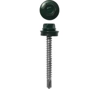Саморезы СКД кровельные, для деревянной обрешетки, RAL 6005, коробка, серия ПРОФЕССИОНАЛ Зубр 4-300315-48-038-6005