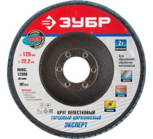 Круги лепестковый торцевой Зубр 36596-125-80