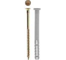 Дюбель-гвозди с цилиндрическим бортиком, промфасовка Зубр 4-301360-06-080