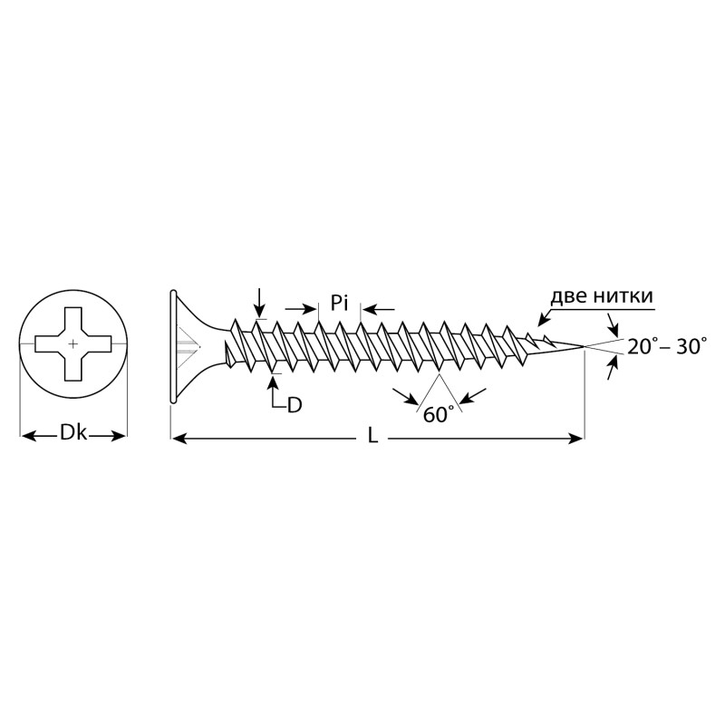 Саморезы СГМ гипсокартон-металл, промфасовка, серия ПРОФЕССИОНАЛ Зубр 4-300010-35-045