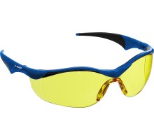 Очки защитные желтые с мягкими двухкомпонентными дужками Зубр 110321_z01
