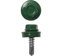 Саморезы СКМ кровельные, для металлических конструкций, RAL 6002, коробка, серия ПРОФЕССИОНАЛ Зубр 4-300315-55-025-6002