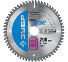 Диск пильный по алюминию Мультирез, усиленные Зубр 36907-200-30-60