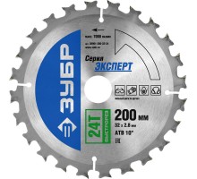Диск пильный по дереву Быстрорез, усиленные Зубр 36901-200-32-24