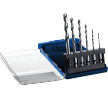 Набор сверл по металлу ПРОФ-А, 6 шт. (2-8 мм), сталь Р6М5, класс А, шестигранный хвостовик Зубр 29623-H6_z01