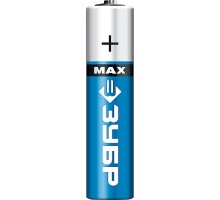 Батарейки TURBO MAX алкалиновые, AAA, 1,5В Зубр 59203-4C