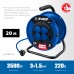 Силовой удлинитель на катушке ПВС-315 20 м 3500 Вт IP44 Зубр 55081-20_z01