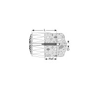 Дюбель для изоляционных материалов 120x10 мм 300 шт. Зубр 4-301505-10-120