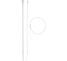 Кабельные стяжки белые КОБРА, с плоским замком, нейлоновые, пакет, серия ПРОФЕССИОНАЛ Зубр 30930-36-280