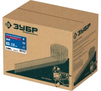 Барабанные гвозди рифленые оцинкованные CNW 65х2.8 мм 6000 шт. Зубр 305383-65