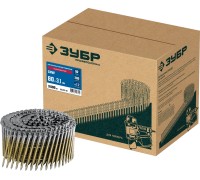 Барабанные гвозди рифленые оцинкованные CNW 80х3.1 мм 3600 шт. Зубр 305383-80
