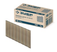 Финишные гвозди по бетону оцинкованные калибр 15GA 1000 шт. FST 50x1.8 мм Зубр 305389-50