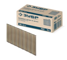 Финишные гвозди по бетону оцинкованные калибр 15GA 1000 шт. FST 50x1.8 мм Зубр 305389-50