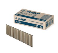 Финишные гвозди по бетону оцинкованные калибр 15GA 1000 шт. FST 18x1.8 мм Зубр 305389-18