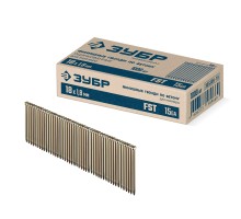 Финишные гвозди по бетону оцинкованные калибр 15GA 1000 шт. FST 18x1.8 мм Зубр 305389-18