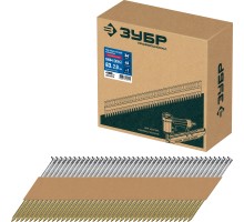 Реечные гвозди рифленые оцинкованные SN34 (D34) 63х2.8 мм 4000 шт. Зубр 305399-63