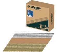 Реечные гвозди рифленые оцинкованные SN34 (D34) 90х3.1 мм 3000 шт.. Зубр 305399-90