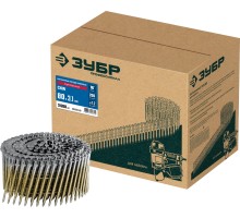 Барабанные гвозди рифленые оцинкованные CNW 80х3.1 мм 3600 шт. Зубр 305383-80