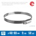 Червячный хомут Х-9Н 60-80мм 50 шт Зубр 37807-80