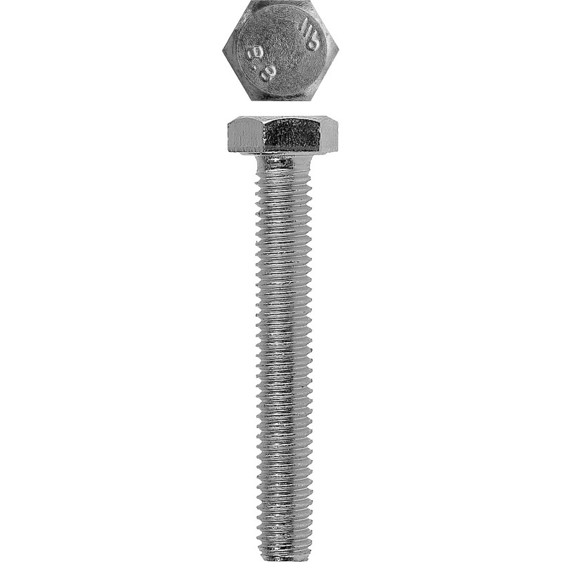 Болты DIN 933 с шестигранной головкой, промфасовка Зубр 4-303070-06-012 Болты DIN 933 с шестигранной головкой, промфасовка Зубр 4-303070-06-012