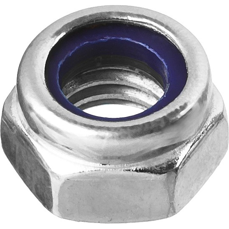 Гайки DIN 985 с нейлоновым кольцом, коробка 5 кг, серия МАСТЕР Зубр 303580-08