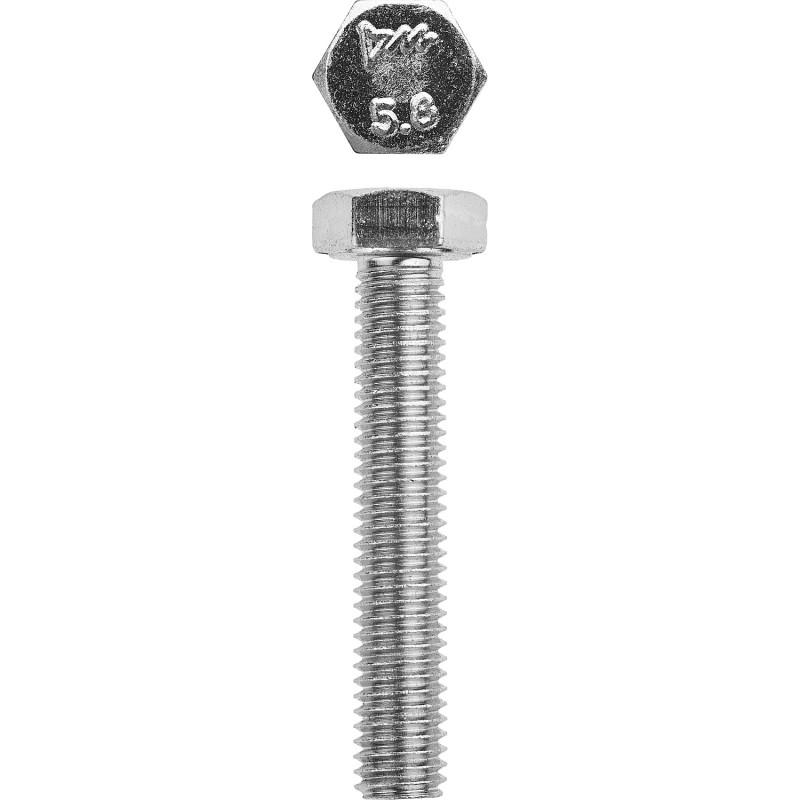 Болты DIN 933 с шестигранной головкой, коробка 5 кг, серия МАСТЕР Зубр 303080-08-045