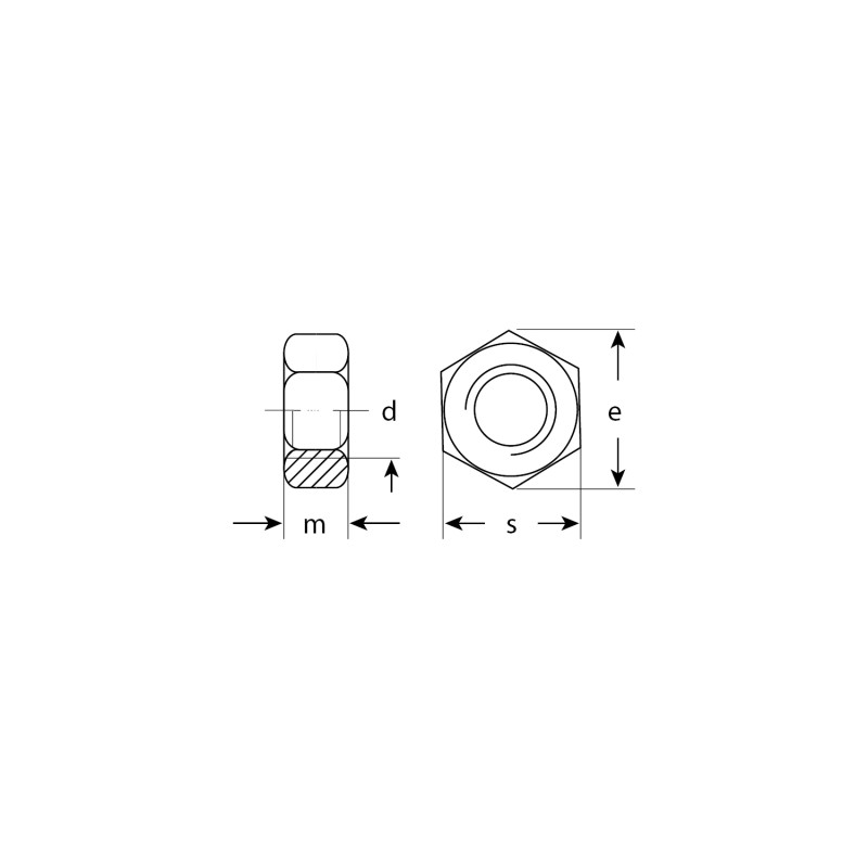 Гайки ГОСТ 5927-70, коробка 5 кг, серия МАСТЕР Зубр 303550-03