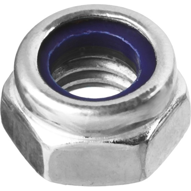 Гайки DIN 985 с нейлоновым кольцом, коробка 5 кг, серия МАСТЕР Зубр 303580-05