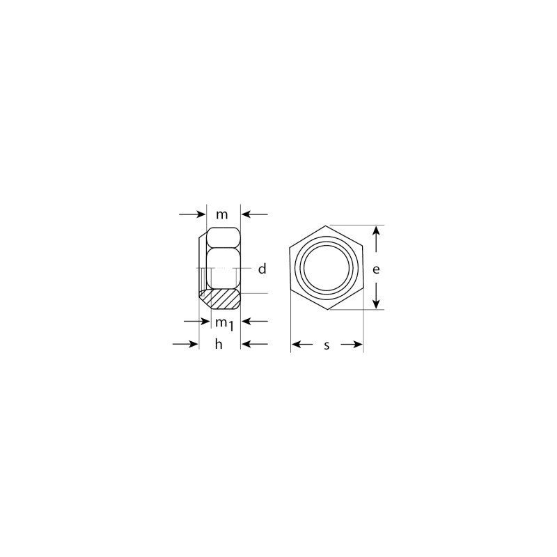 Гайки DIN 985 с нейлоновым кольцом, пакет, серия МАСТЕР Зубр 303586-05