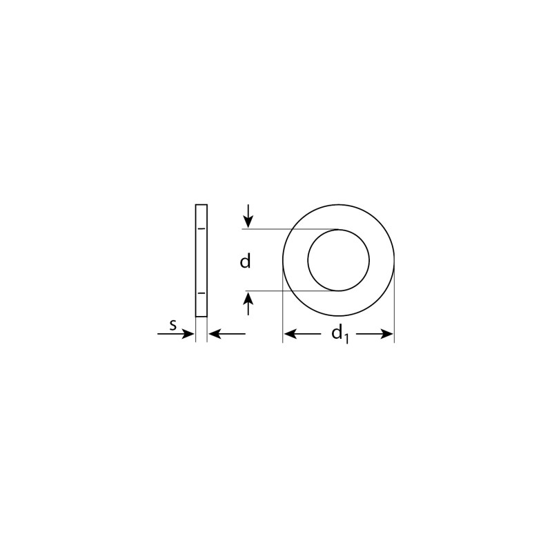 Шайбы DIN 125A, коробка 5 кг, серия МАСТЕР Зубр 303800-14