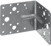 Усиленный нержавеющий крепежный уголок 90х100х100x2 мм Зубр УНКУ-2.0 310516-90