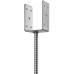 Основание столба U-образное, 81х120х60 мм ОС-U Зубр 310286-080