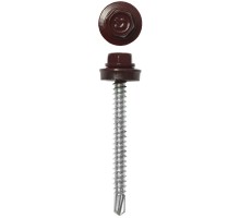 Саморезы СКД кровельные, для деревянной обрешетки, RAL 3005, промфасовка, серия ПРОФЕССИОНАЛ Зубр 4-300310-48-050-3005