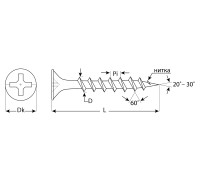 Саморезы СГД гипсокартон-дерево, коробка, серия ПРОФЕССИОНАЛ Зубр 4-300032-48-100