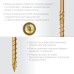 Конструкционные саморезы КС-Т 220x8.0 мм 50 шт. желтый цинк Зубр 30051-80-220