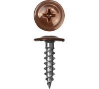 Саморезы ПШМ с прессшайбой для листового металла, RAL-8017, коробка, серия МАСТЕР Зубр 300191-42-019-8017