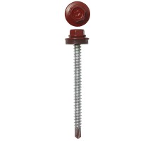Саморезы СКД кровельные, для деревянной обрешетки, RAL 3003, промфасовка, серия ПРОФЕССИОНАЛ Зубр 4-300310-48-050-3003