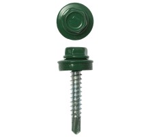 Саморезы СКД кровельные, для деревянной обрешетки, RAL 6002, промфасовка, серия ПРОФЕССИОНАЛ Зубр 4-300310-48-029-6002