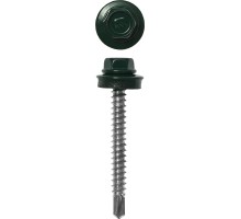 Саморезы СКД кровельные, для деревянной обрешетки, RAL 6005, коробка, серия ПРОФЕССИОНАЛ Зубр 4-300315-48-065-6005