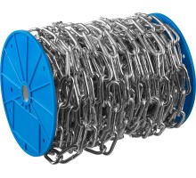Длиннозвенная цепь DIN 763, 4 мм L 70 м Зубр 4-304030-04