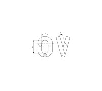 Соединитель цепей 4 мм 100 шт. Зубр 4-304575-04