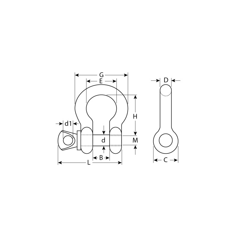Омегообразная скоба 5/8″ , 4 шт., палец 19 мм г/п 3.25 тн, цинк Зубр 304525-16 Омегообразная скоба 5/8″ , 4 шт., палец 19 мм г/п 3.25 тн, цинк Зубр 304525-16