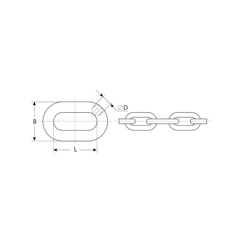 Короткозвенная цепь DIN 766, 3 мм L 120 м Зубр 4-304050-03
