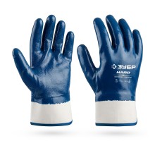 Перчатки с нитриловым покрытием HARD, XL (10), маслобензостойкие, износостойкие Зубр 11270-XL_z01