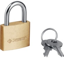 Замок навесной мини, латунный корпус, 25 мм Зубр 37130-25